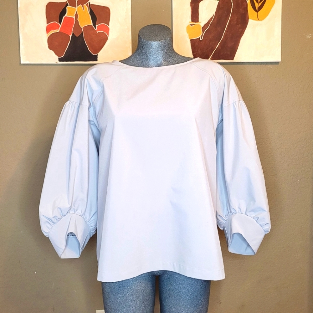 Prologue Oversized Boxy Blouse Grey Size XL